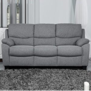 Norway Fabric 3 Seater Sofa In Grey
